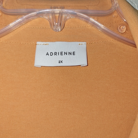 Adrienne V-Neck Blouse Short Sleeve Shirt Summer Half Sleeve Baggy Top 2X - Picture 4 of 8